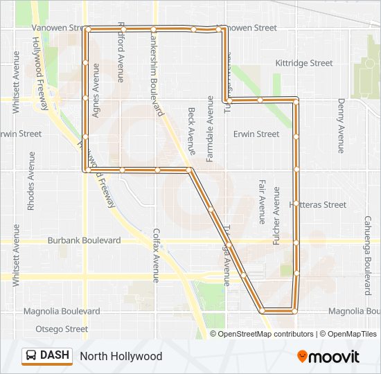 DASH Bus Line Map