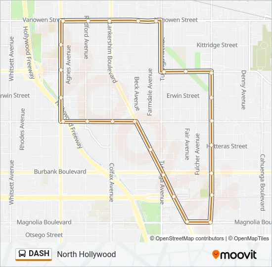 DASH Bus Line Map