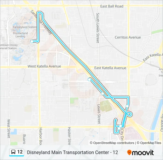 12 Bus Line Map