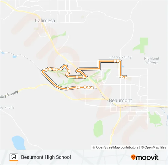 ROUTE 7-1 Bus Line Map