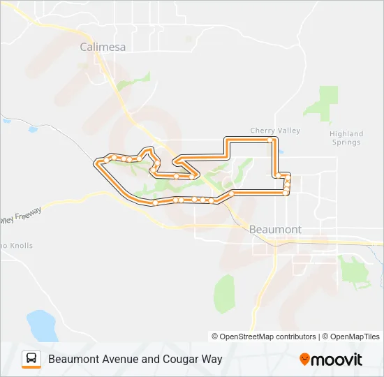 ROUTE 7-1 Bus Line Map
