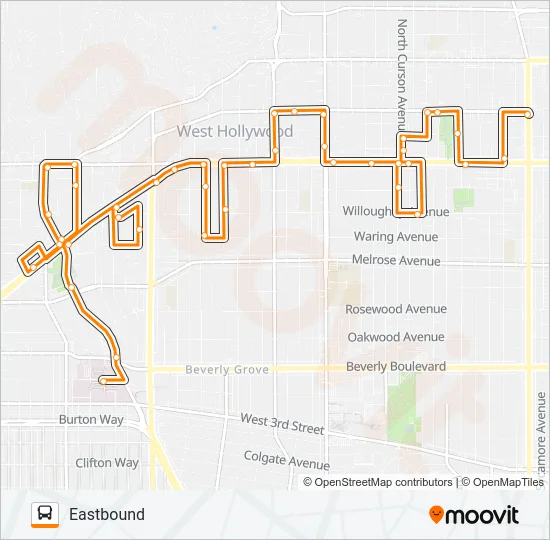 CITYLINE LOCAL-EAST Bus Line Map