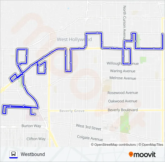 CITYLINE LOCAL-WEST Bus Line Map
