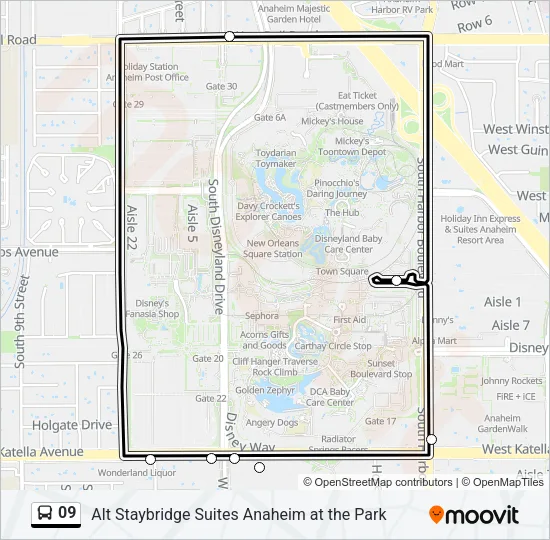 09 Bus Line Map
