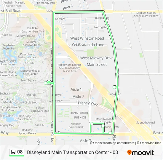 08 Bus Line Map
