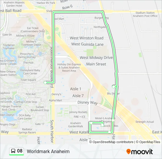 08 Bus Line Map