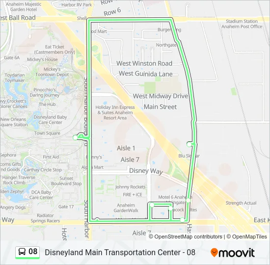 08 Bus Line Map