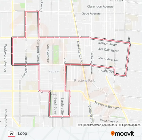 THE LINK - FLORENCE-FIRESTONE/WALNUT PARK Bus Line Map