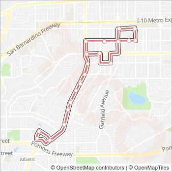 ROUTE 1 Bus Line Map