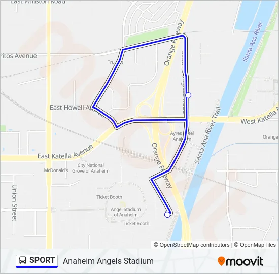 SPORT Bus Line Map