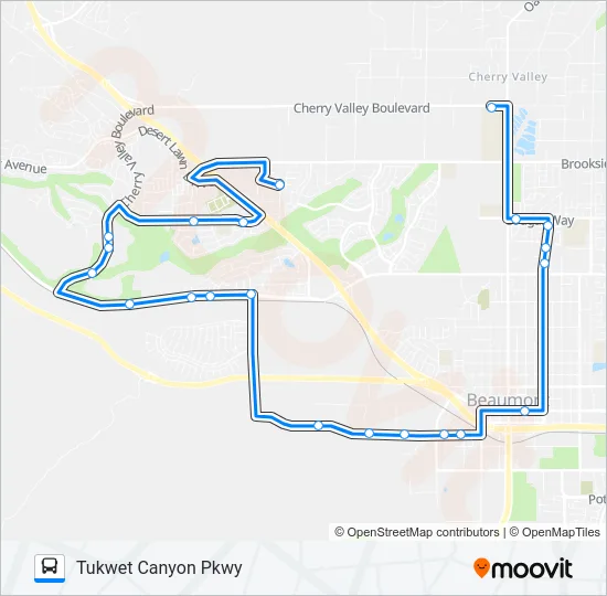 ROUTE 7-2 Bus Line Map