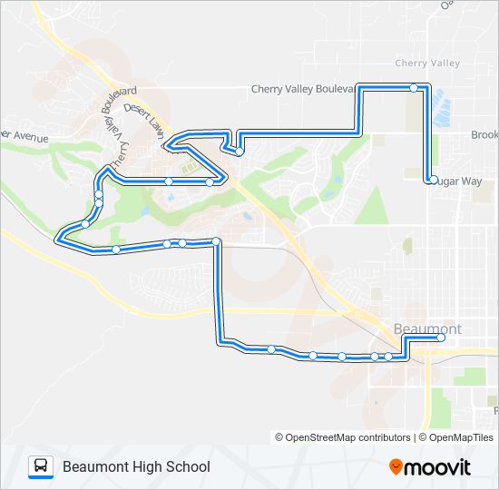 72 Route Schedules Stops Maps Beaumont High School Updated