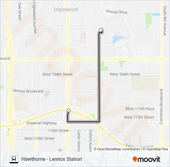 C-LINE SOFI STADIUM EXPRESS Bus Line Map