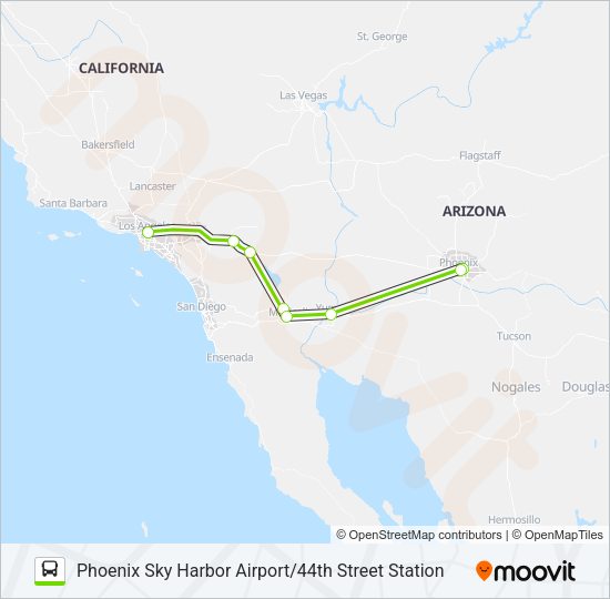FLIXBUS 2054 Bus Line Map