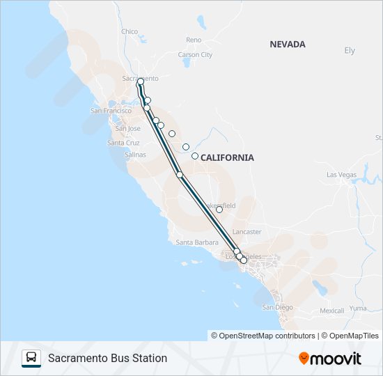 GREYHOUND US0810 Bus Line Map