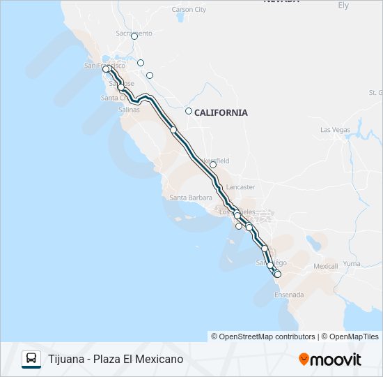 GREYHOUND US0831 Bus Line Map