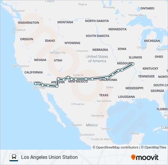 greyhound us1210 Route: Schedules, Stops & Maps - Los Angeles Union ...