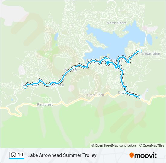 10 Bus Line Map