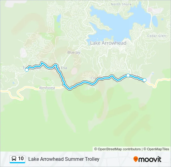 10 Bus Line Map