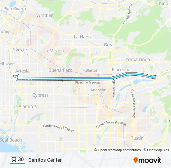30 Bus Line Map