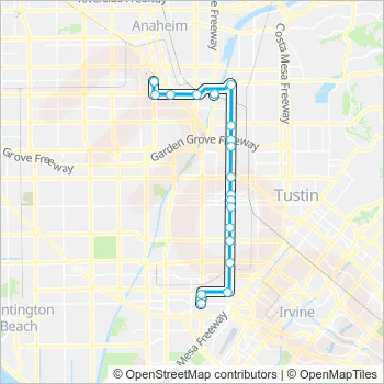 553 Bus Line Map