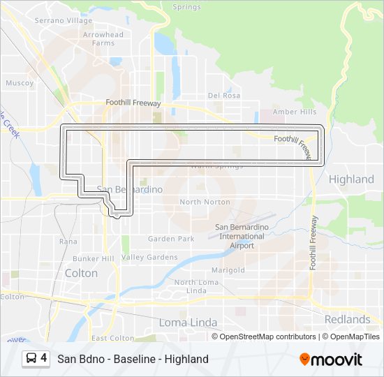 4 Bus Line Map