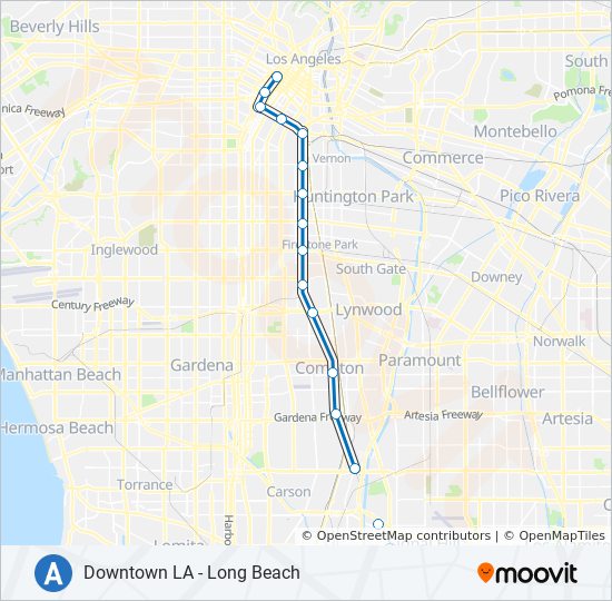 La Metro Blue Line Map A Line Blue Route: Schedules, Stops & Maps - Metro A Line (Blue) - 7Th  Street / Metro Ctr. Sta. (Updated)