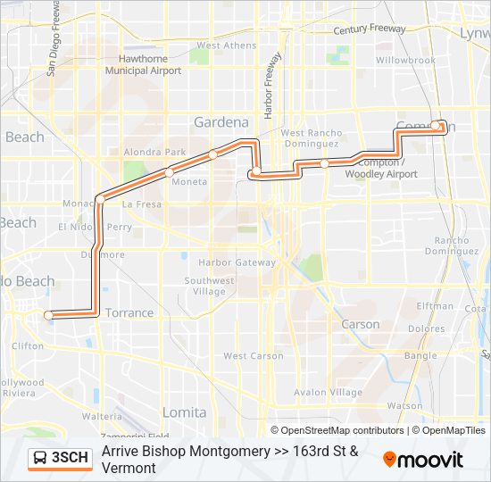 3SCH Bus Line Map