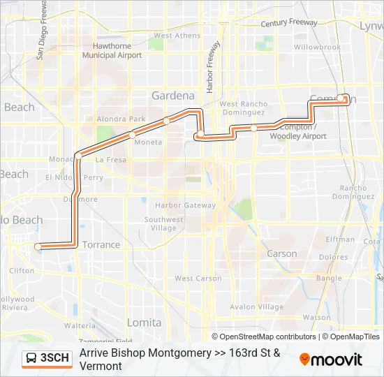 3SCH Bus Line Map