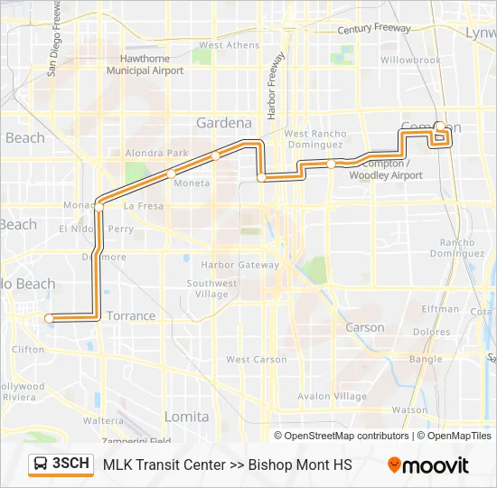3SCH Bus Line Map