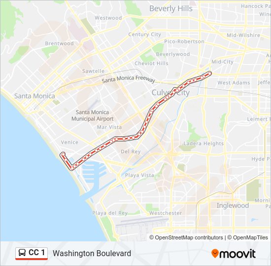 CC 1 bus Line Map