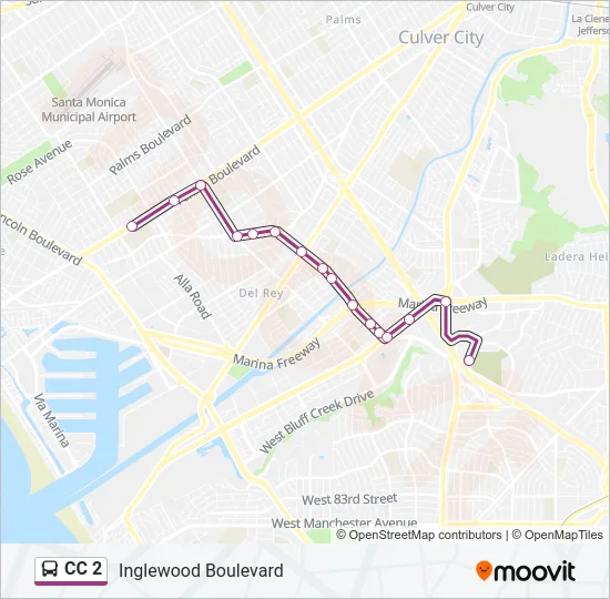 CC 2 Bus Line Map