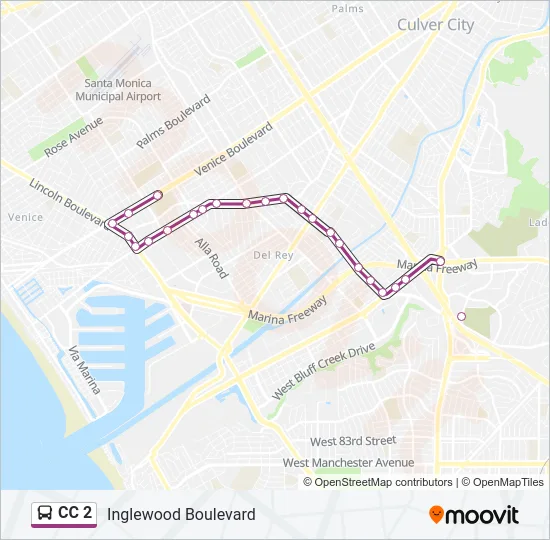 CC 2 Bus Line Map