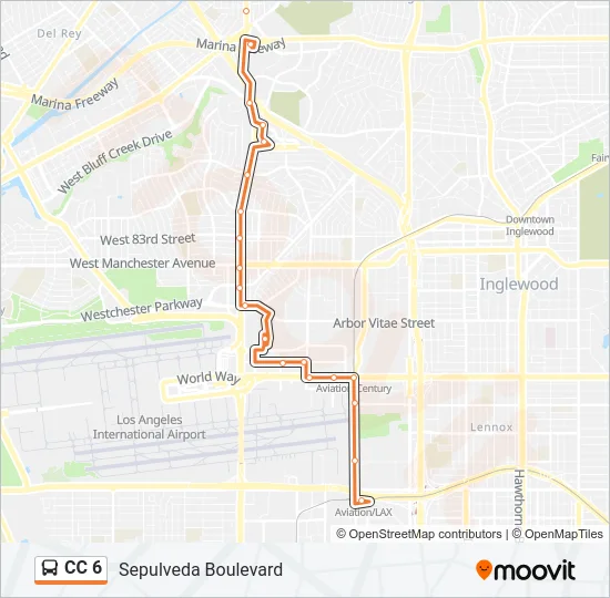 CC 6 Bus Line Map
