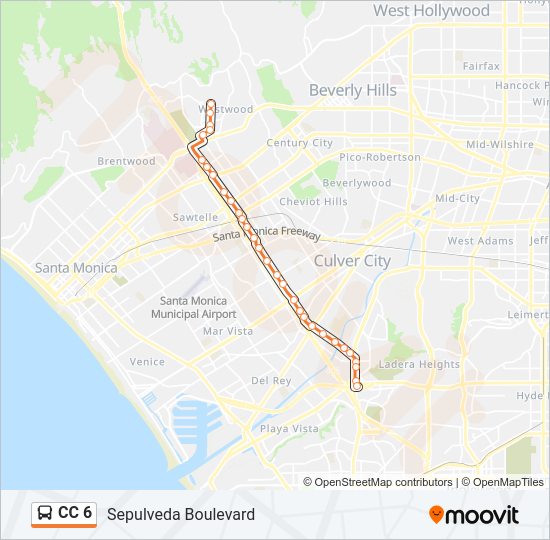 CC 6 Bus Line Map