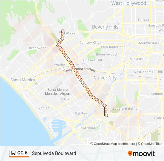 CC 6 Bus Line Map