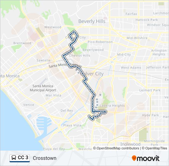 CC 3 Bus Line Map