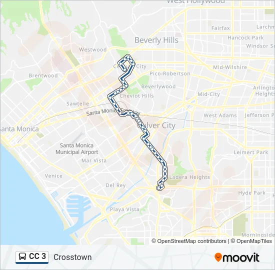 CC 3 Bus Line Map