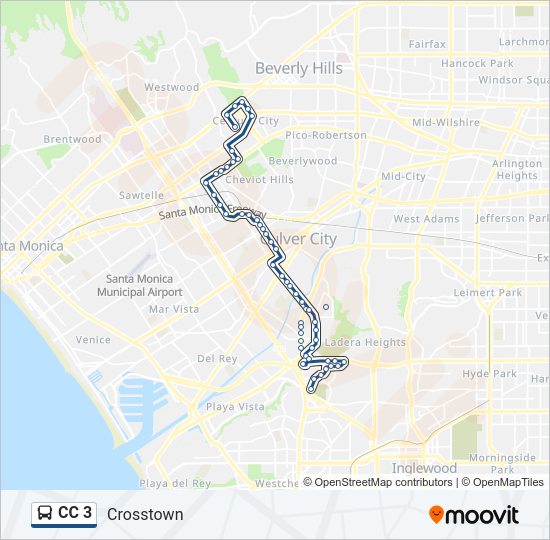 CC 3 Bus Line Map