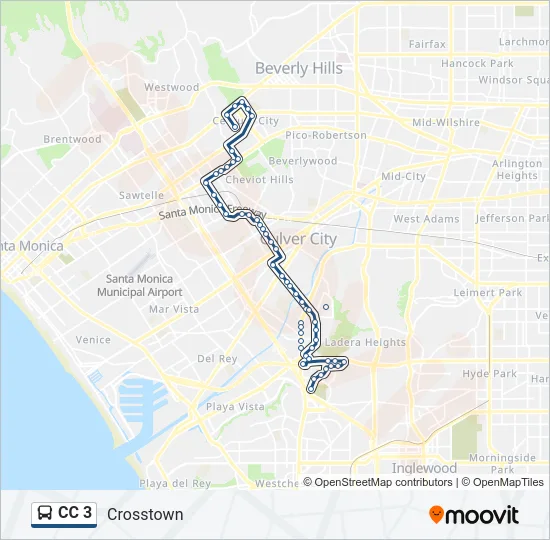 CC 3 Bus Line Map