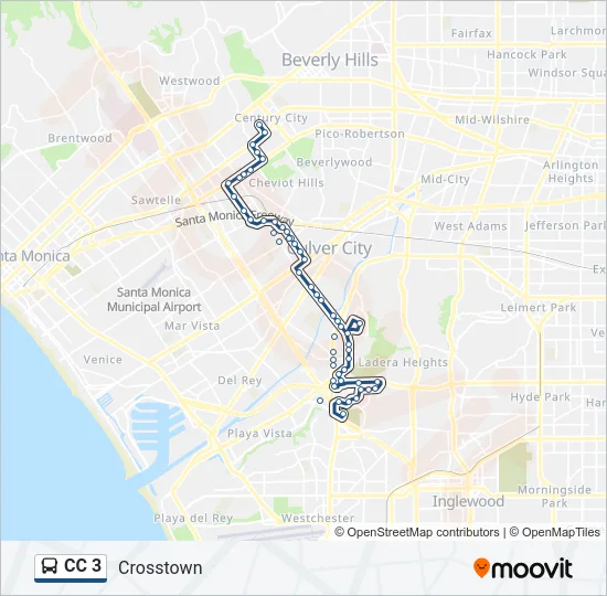 CC 3 Bus Line Map