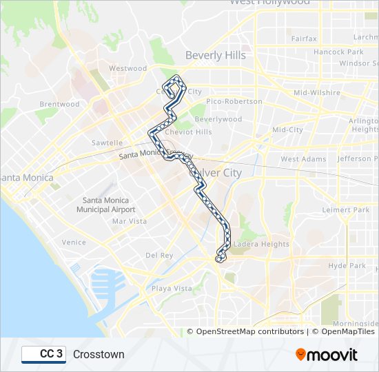 CC 3 bus Line Map