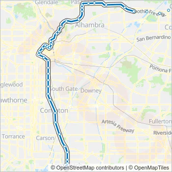 A LINE Light Rail Line Map