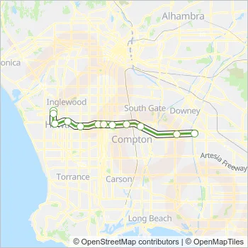 C LINE Light Rail Line Map