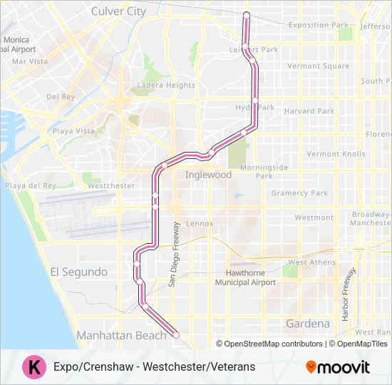K LINE Light Rail Line Map