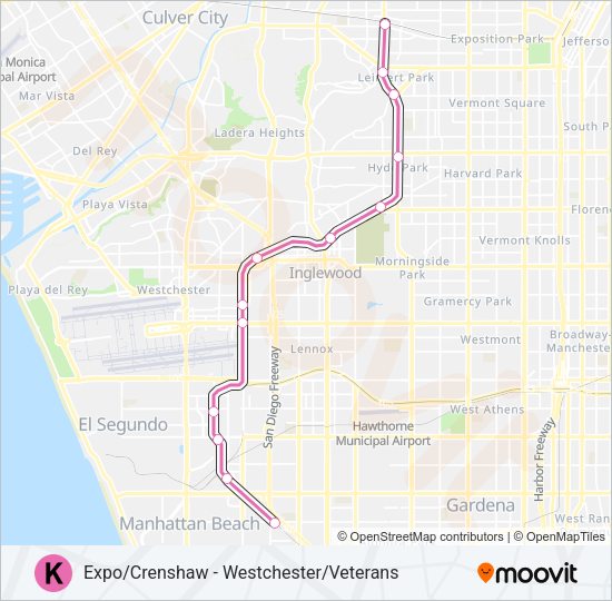 K LINE Light Rail Line Map