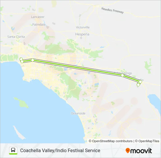FLIXBUS F2056 Bus Line Map