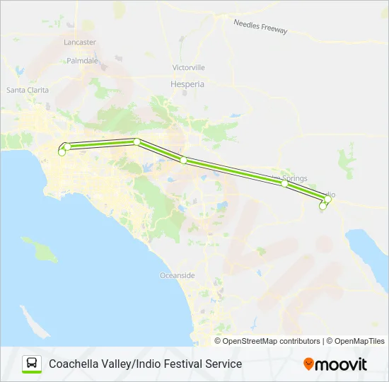 FLIXBUS F2056 Bus Line Map