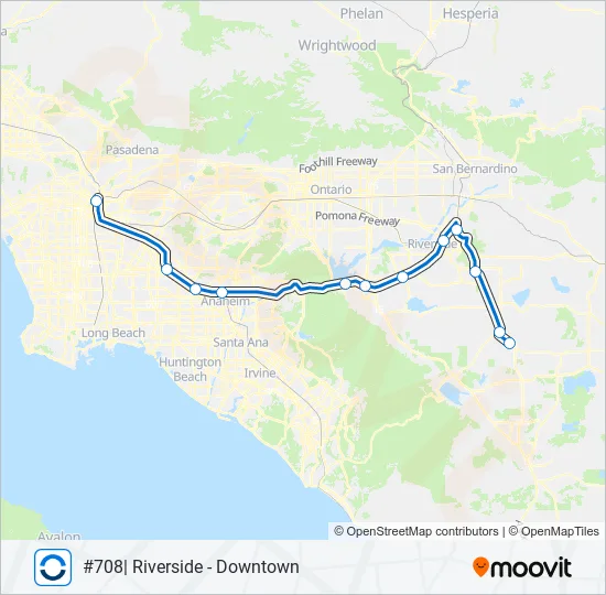 91-PERRIS VALLEY LINE Train Line Map