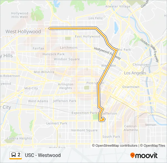 2 Bus Line Map